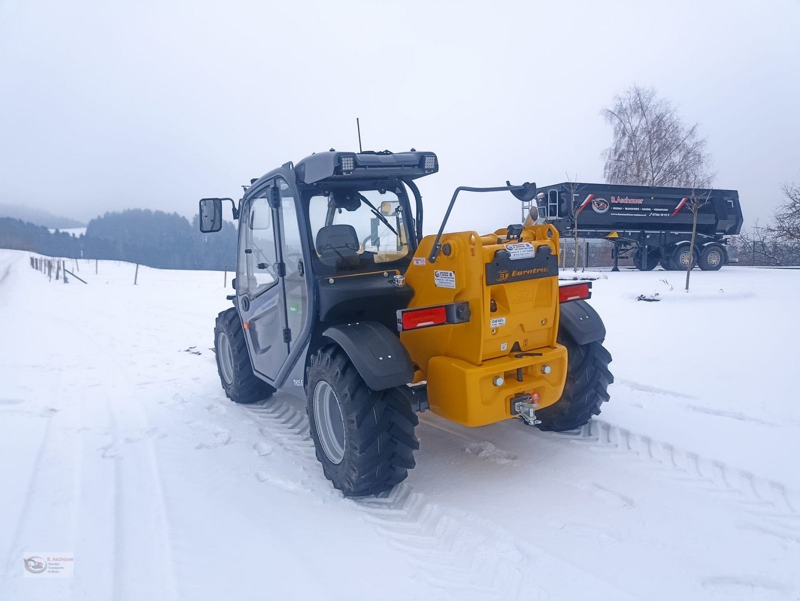 Hoflader del tipo Eurotrac Teleskoplader TH25.6 mit Schaufel und Palettenga, Vorführmaschine In Dimbach (Immagine 4)
