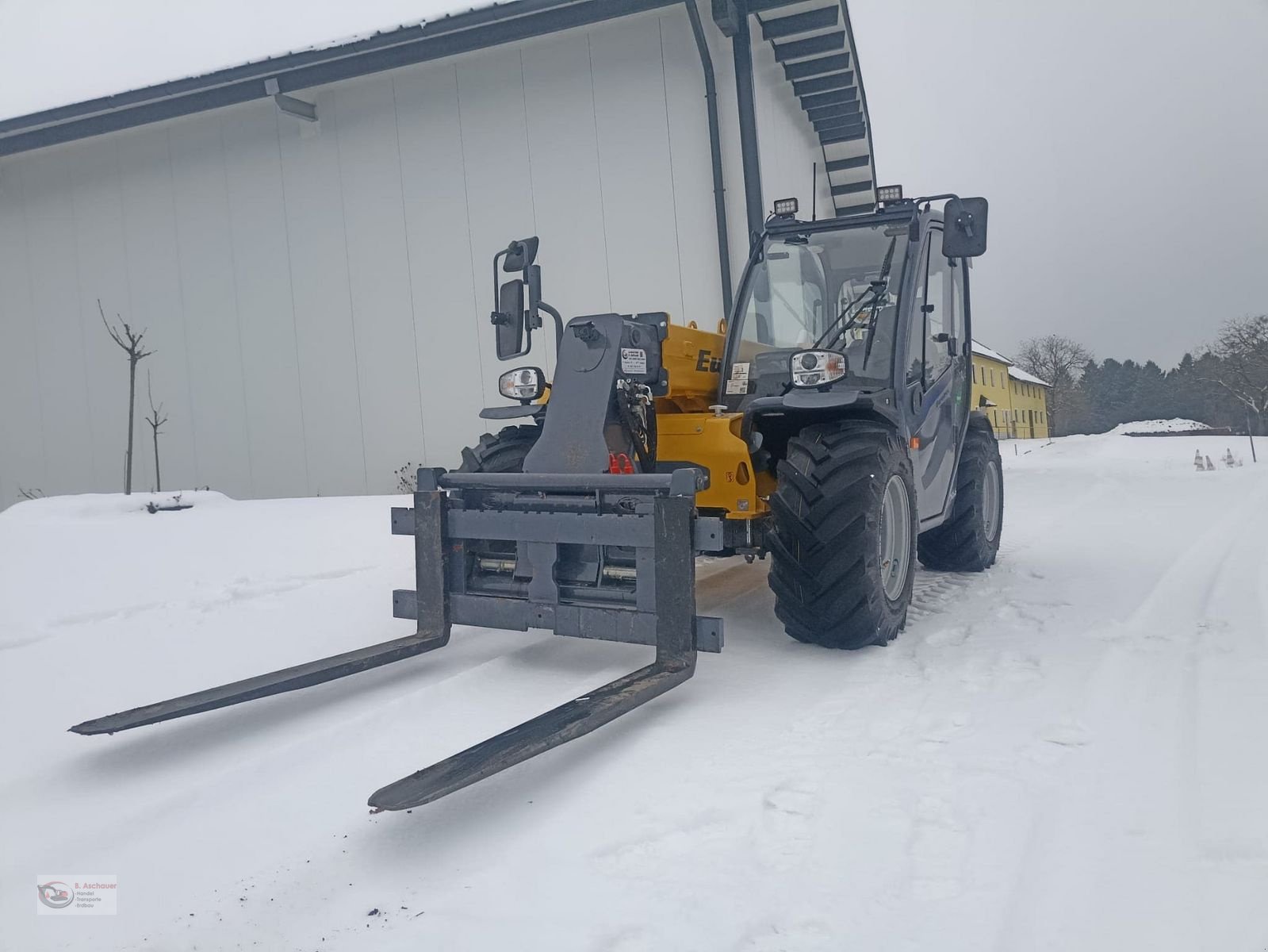 Hoflader del tipo Eurotrac Teleskoplader TH25.6 mit Schaufel und Palettenga, Vorführmaschine In Dimbach (Immagine 5)