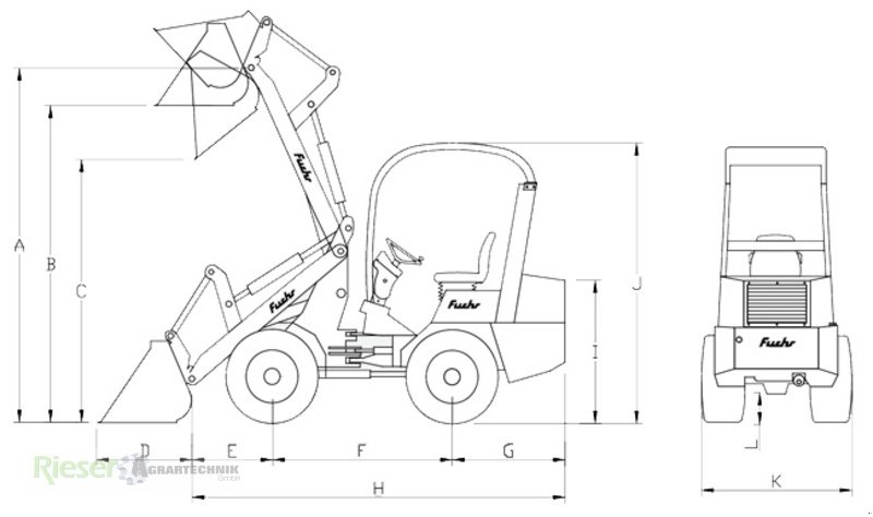 Hoflader des Typs Fuchs F 853 H Hoflader, Neumaschine in Nördlingen (Bild 12)