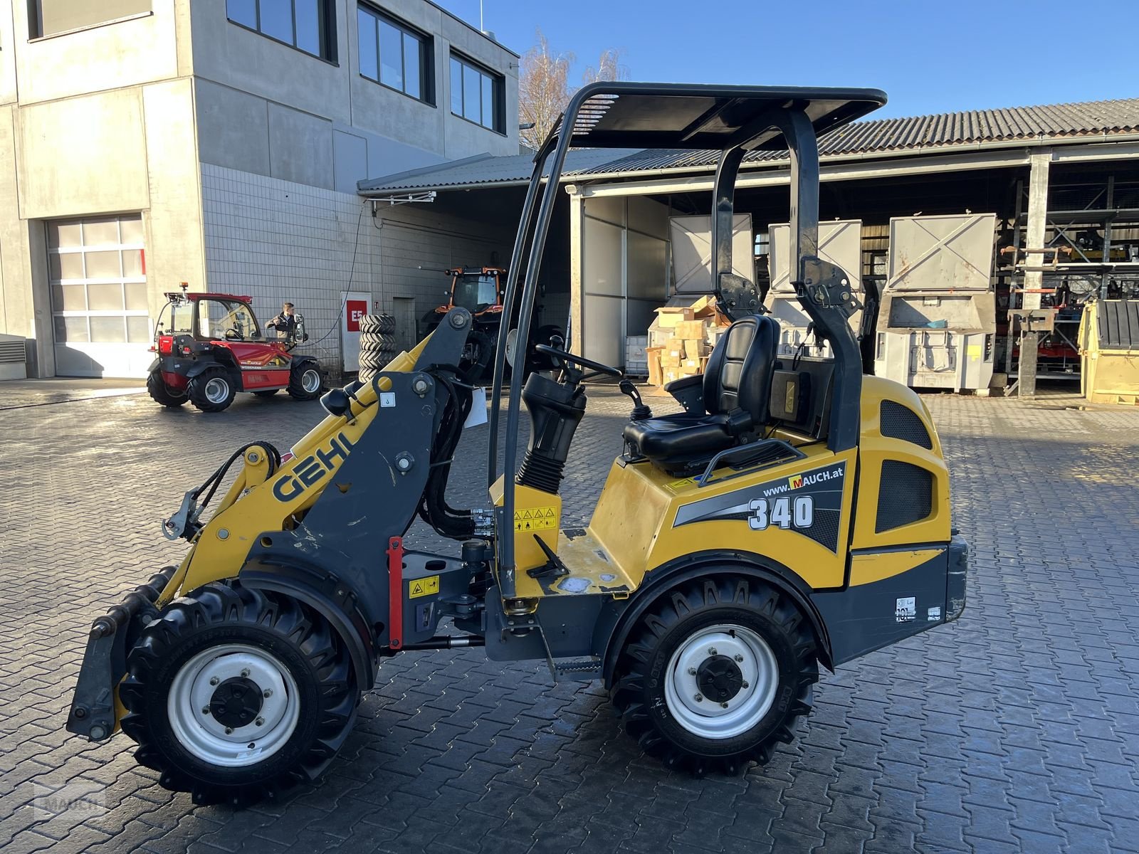 Hoflader Türe ait Gehl 340 mit Weidemann HV, Gebrauchtmaschine içinde Burgkirchen (resim 7)