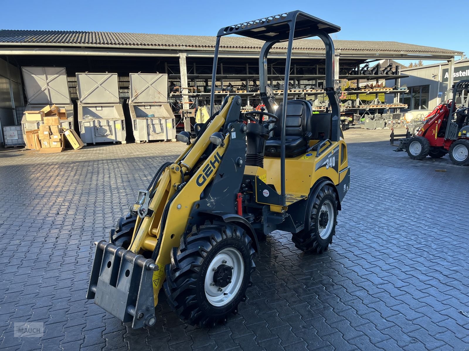 Hoflader Türe ait Gehl 340 mit Weidemann HV, Gebrauchtmaschine içinde Burgkirchen (resim 4)