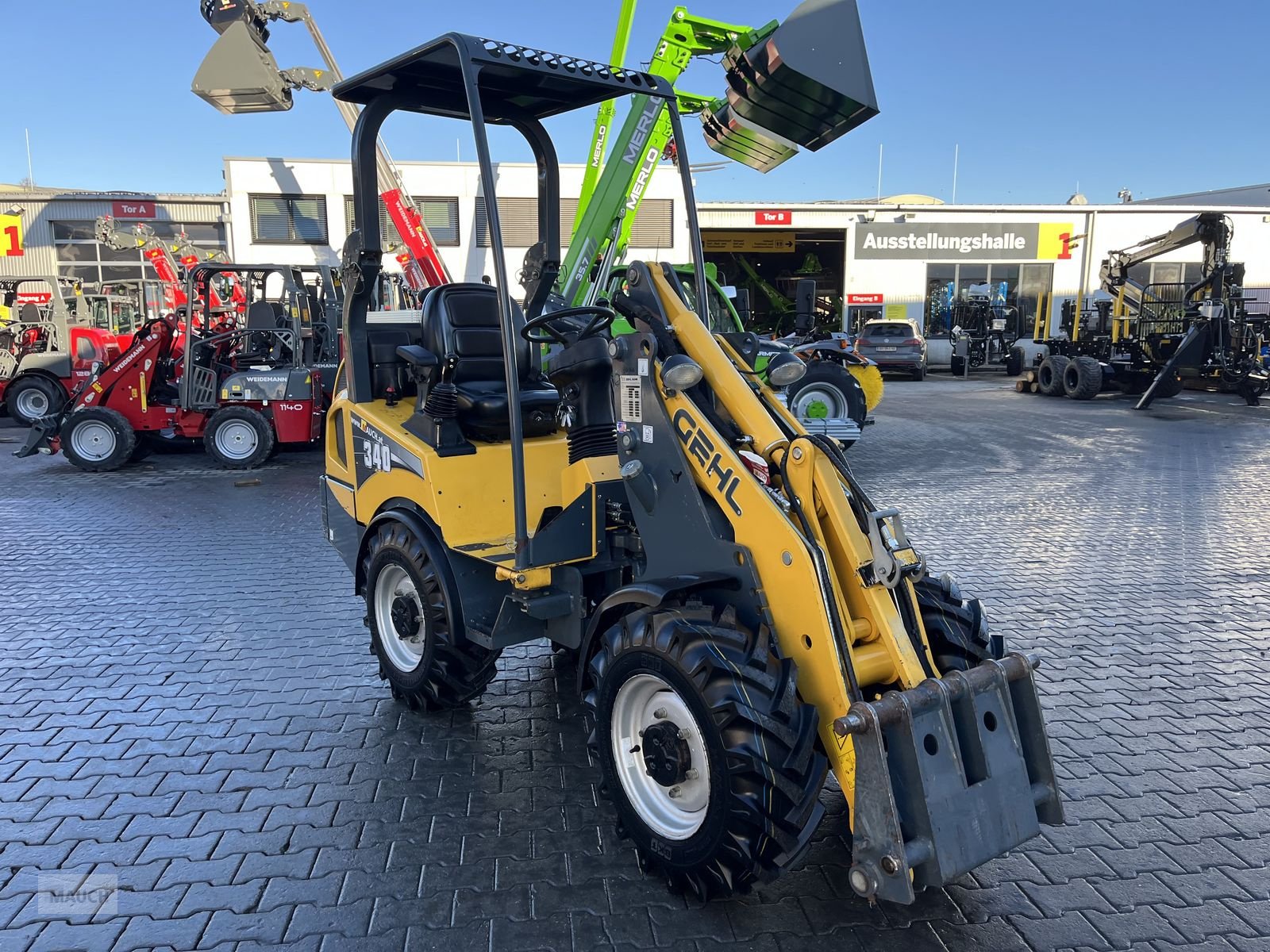 Hoflader Türe ait Gehl 340 mit Weidemann HV, Gebrauchtmaschine içinde Burgkirchen (resim 10)