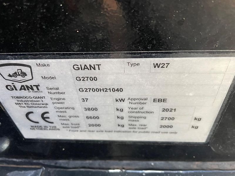 Hoflader des Typs GiANT 2700 HD, Gebrauchtmaschine in Steinau  (Bild 14)