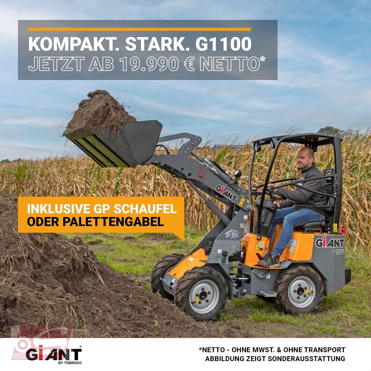 Hoflader типа GiANT G1100 Trend-Line, Neumaschine в Offenhausen (Фотография 2)