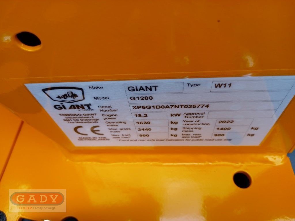 Hoflader des Typs GiANT G1200 HD, Neumaschine in Lebring (Bild 13)