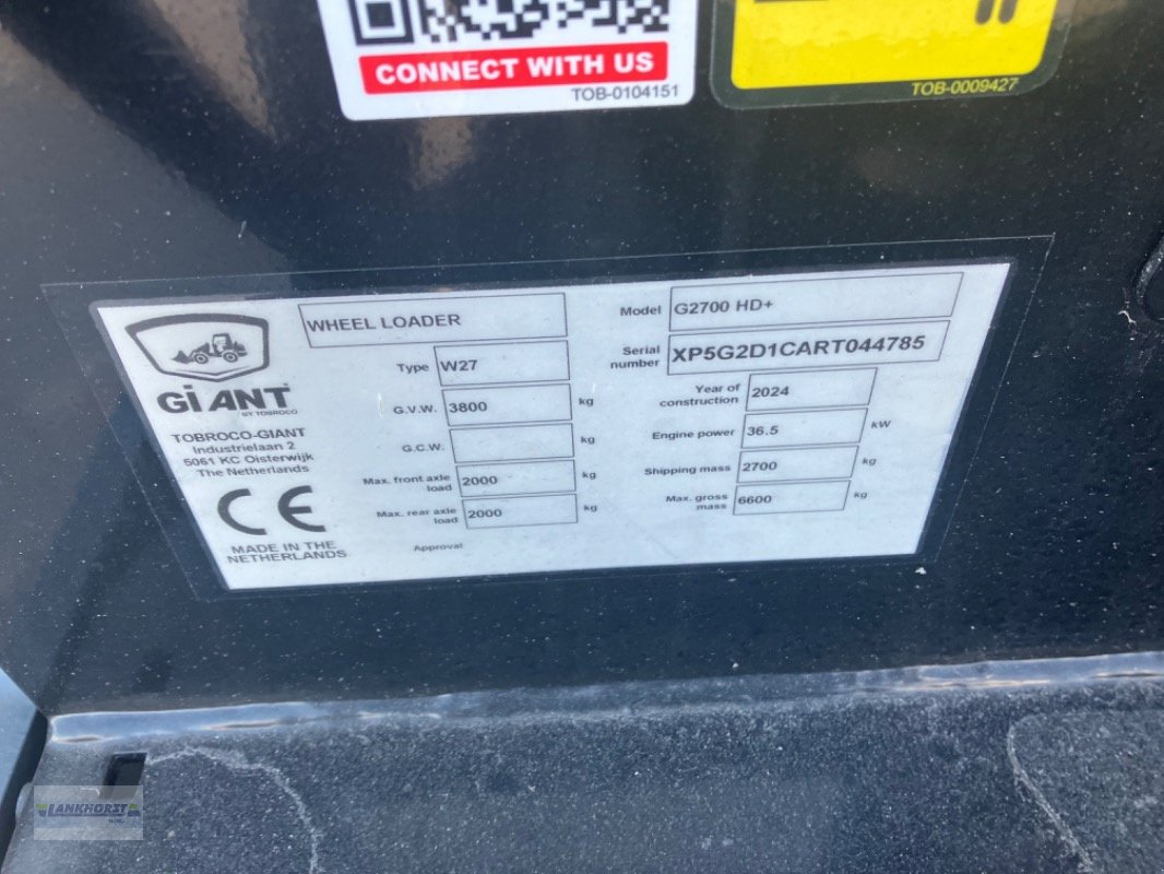 Hoflader typu GiANT G2700 HD+, Gebrauchtmaschine v Jever (Obrázek 19)