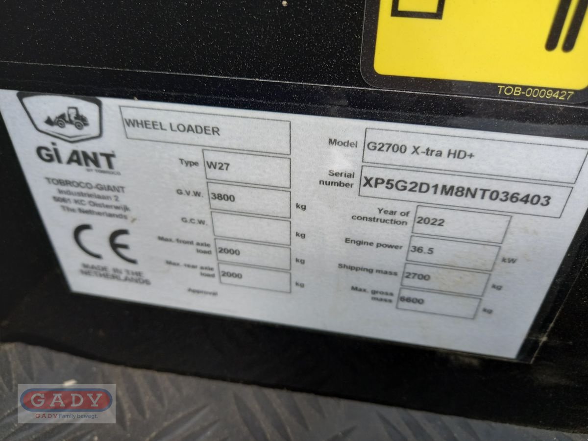 Hoflader des Typs GiANT G2700 X-TRA HD+, Vorführmaschine in Lebring (Bild 16)