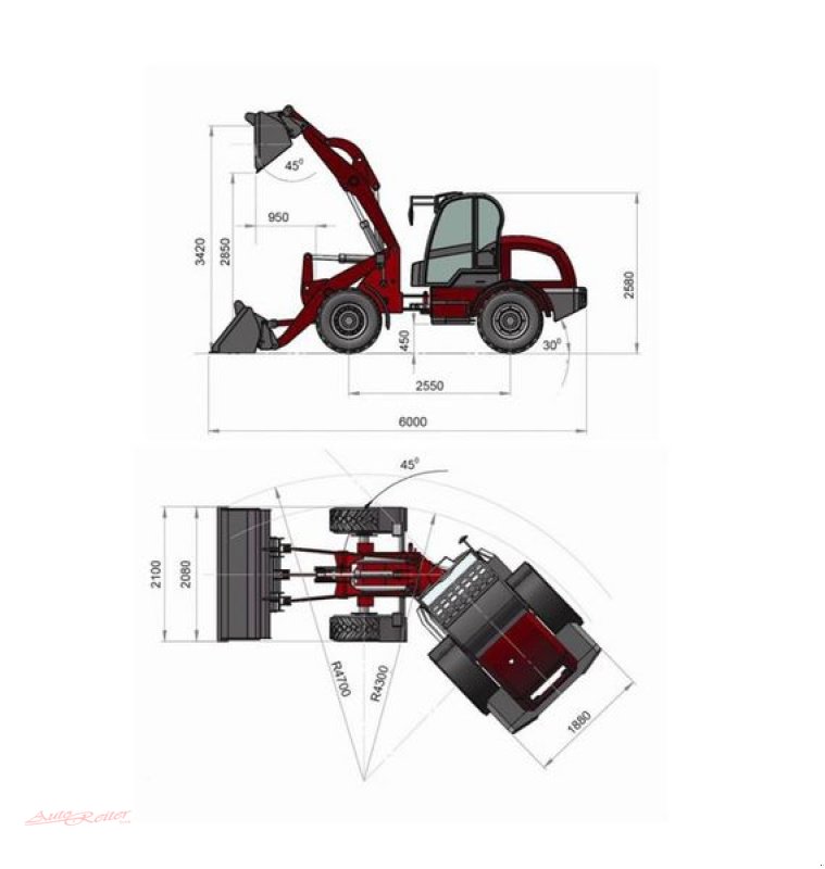Hoflader a típus Grizzly 825 Lader 4WD EURO 5! 2 Jahre mobile Garantie, Neumaschine ekkor: Fohnsdorf (Kép 19)