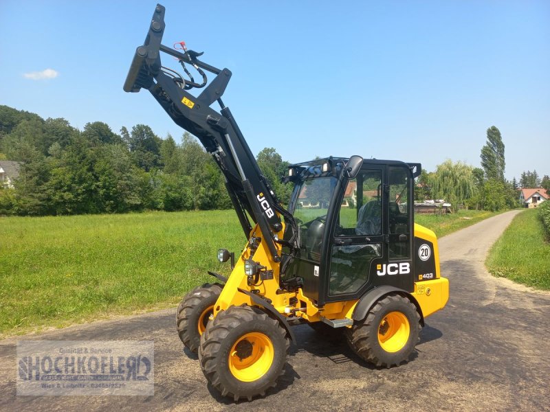 Hoflader of the type JCB 403 Agri, Neumaschine in Wies (Picture 1)