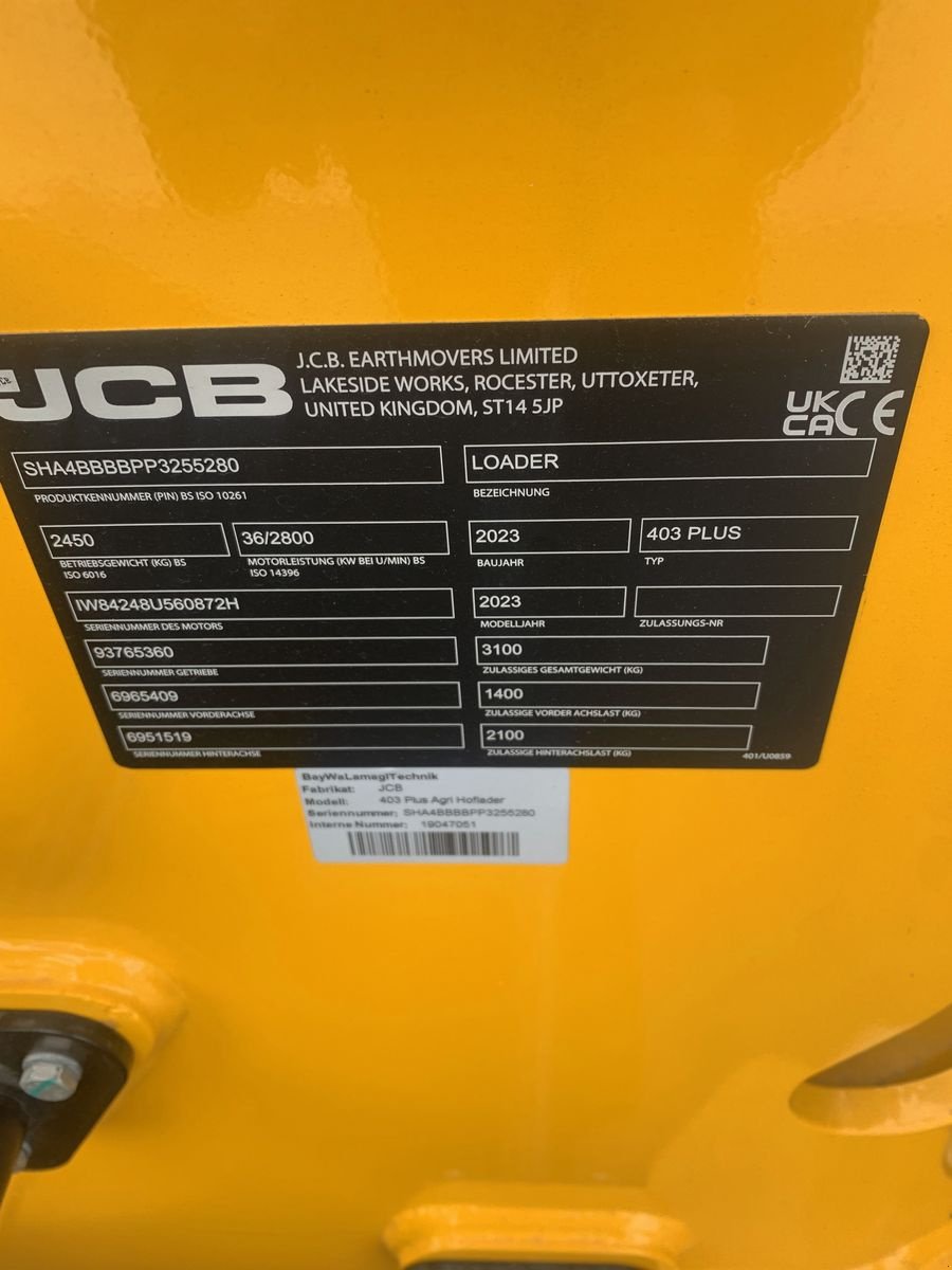 Hoflader of the type JCB 403 Plus Agri, Neumaschine in Gschwandt (Picture 5)