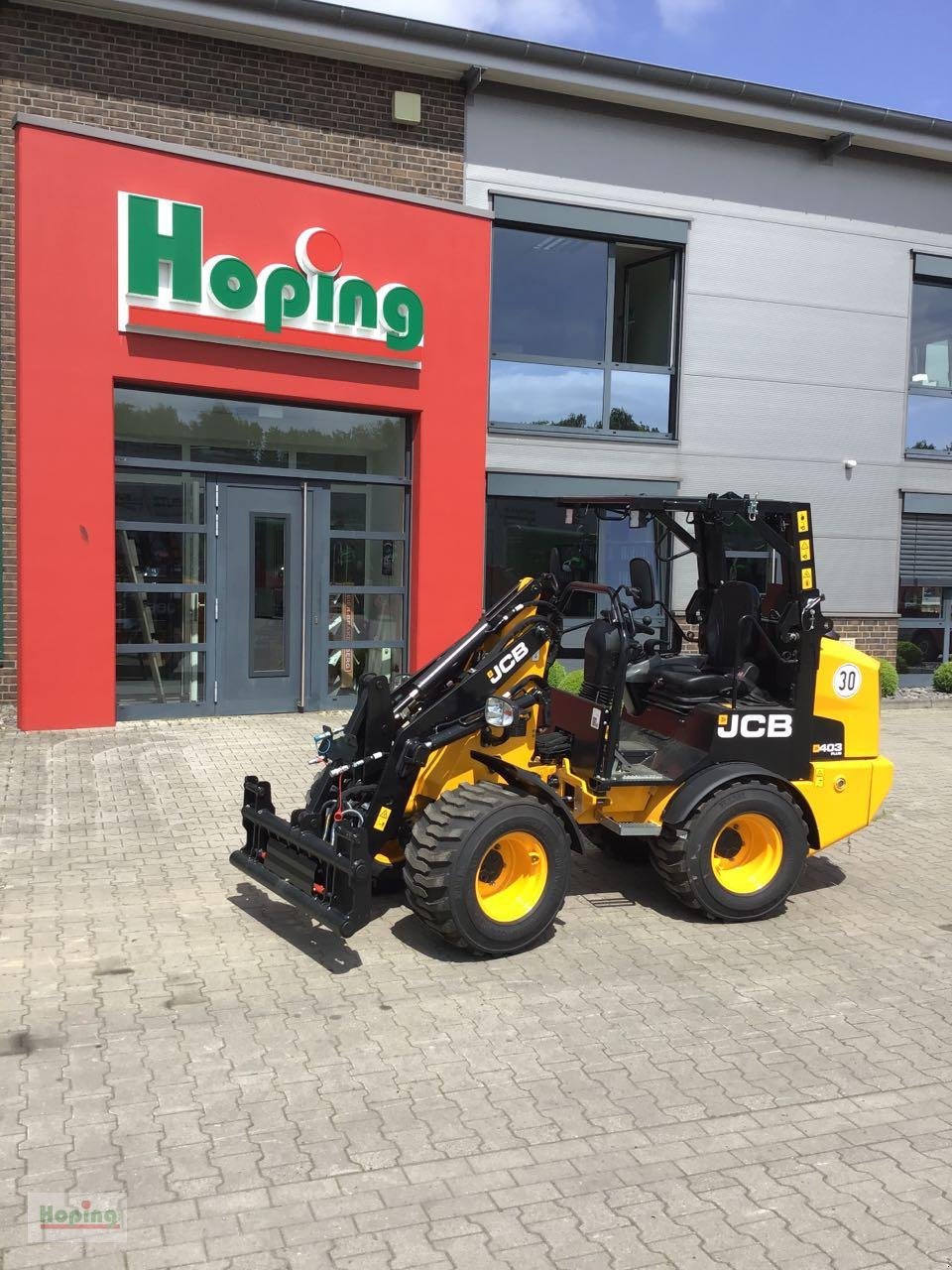 Hoflader a típus JCB 403 Plus Klappdach, Vorführmaschine ekkor: Bakum (Kép 1)