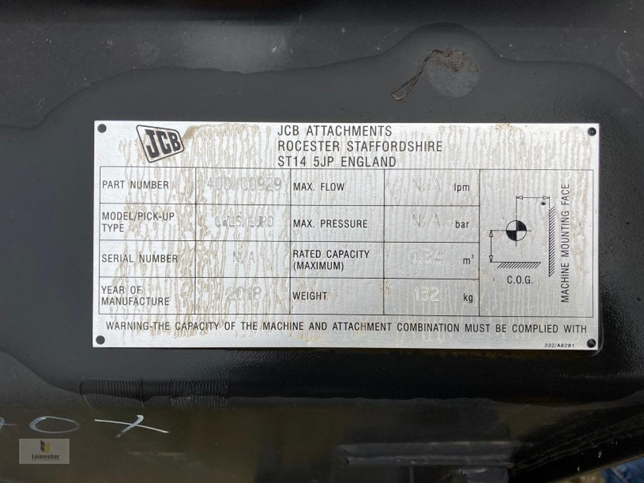 Hoflader of the type JCB Schaufel 1,20 Meter, Gebrauchtmaschine in Neuhof - Dorfborn (Picture 3)