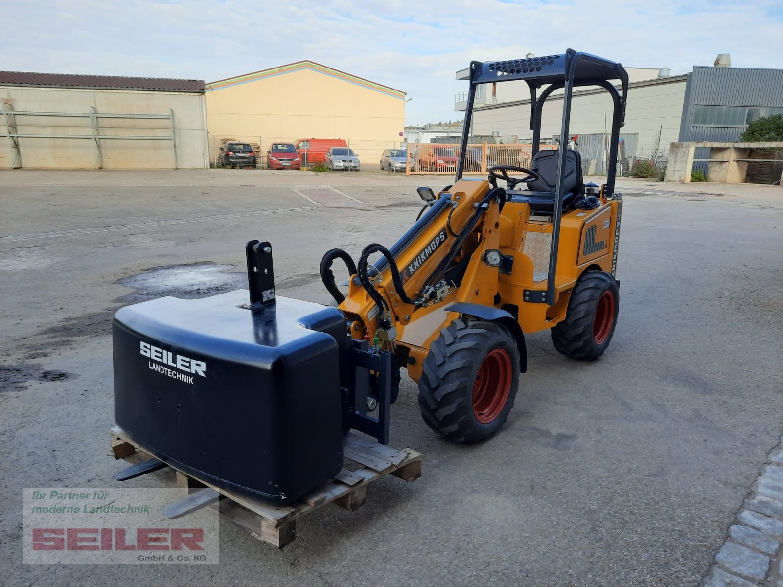 Hoflader a típus Knikmops KM 125 TE Schaufel Gabel Krokodil, Gebrauchtmaschine ekkor: Ansbach (Kép 14)