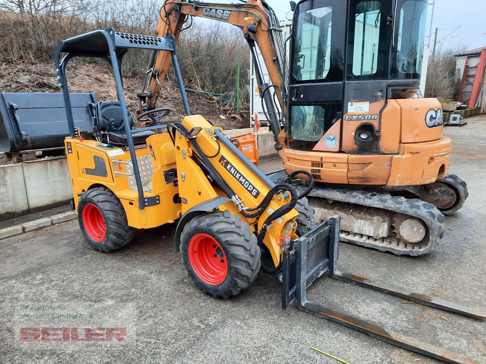 Hoflader a típus Knikmops KM 125 TE Schaufel Gabel Krokodil, Gebrauchtmaschine ekkor: Ansbach (Kép 1)