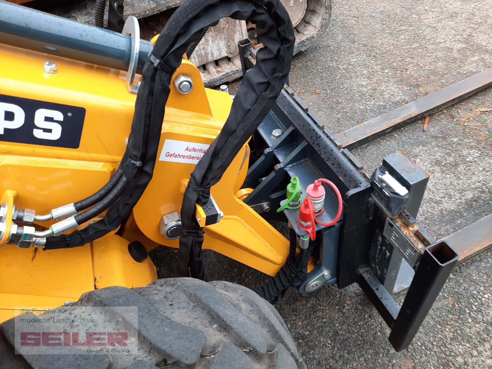 Hoflader a típus Knikmops KM 125 TE Schaufel Gabel Krokodil, Gebrauchtmaschine ekkor: Ansbach (Kép 8)