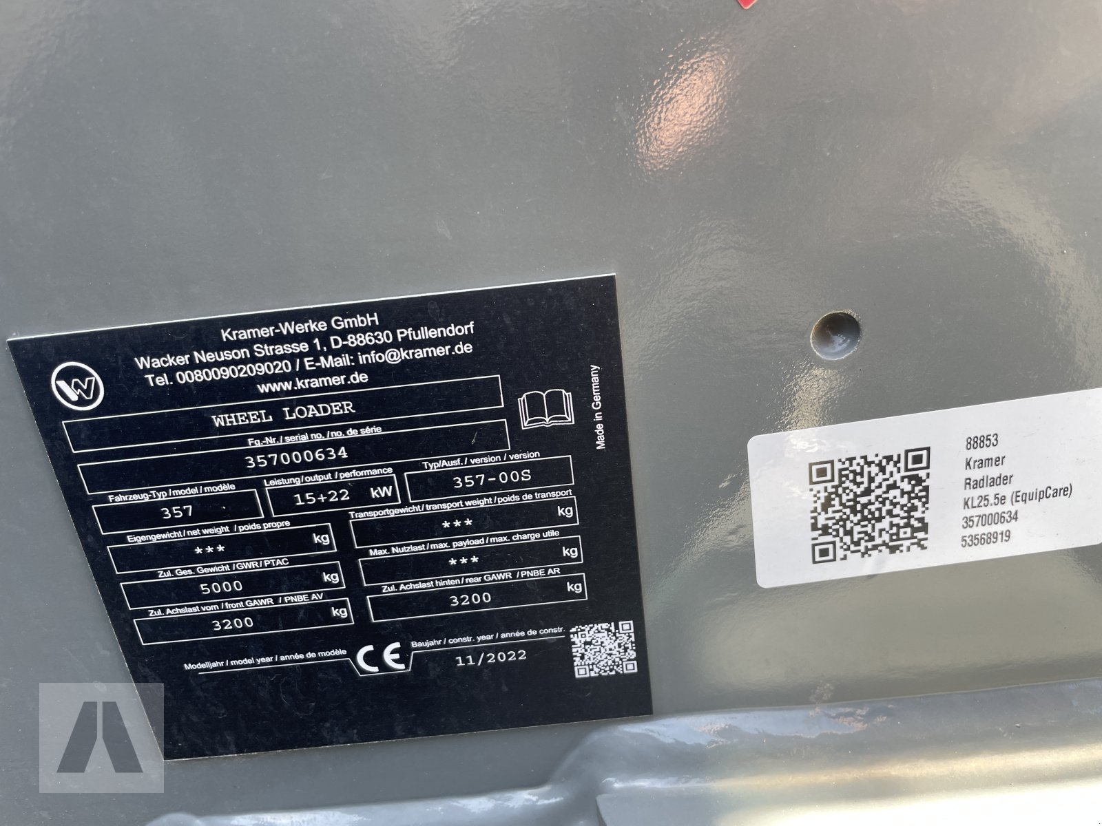 Hoflader of the type Kramer KL 25.5 e, Neumaschine in Tettenweis I Karpfham (Picture 22)