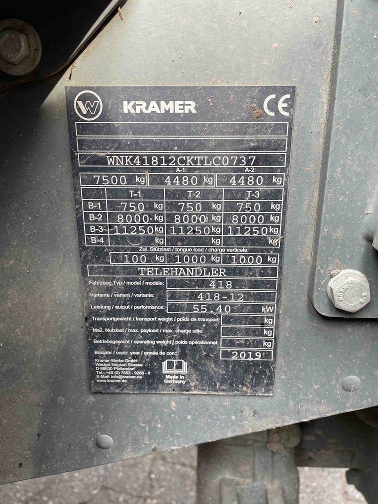 Hoflader des Typs Kramer KT276, Gebrauchtmaschine in Wuppertal (Bild 5)
