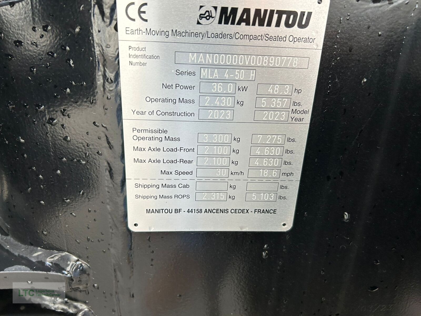 Hoflader typu Manitou Hoflader MLA 4-50, Neumaschine v Eggendorf (Obrázek 11)