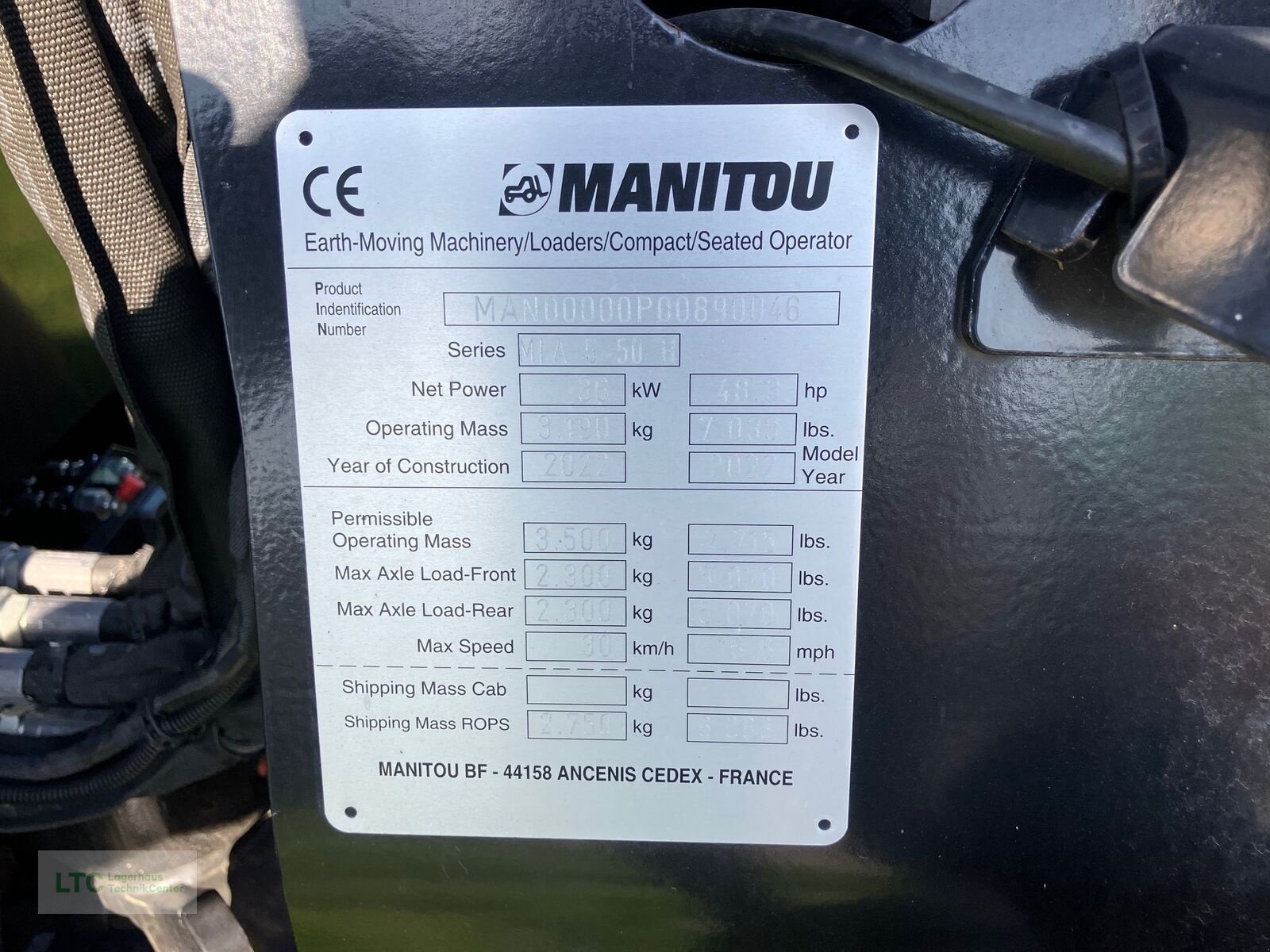 Hoflader a típus Manitou MLA5-50, Vorführmaschine ekkor: Redlham (Kép 12)