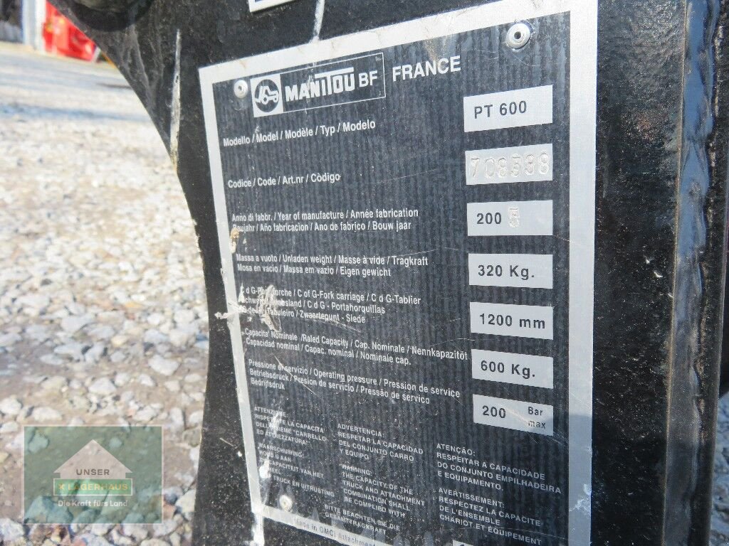 Hoflader a típus Manitou PT 600 Seilwinde, Gebrauchtmaschine ekkor: Eferding (Kép 9)