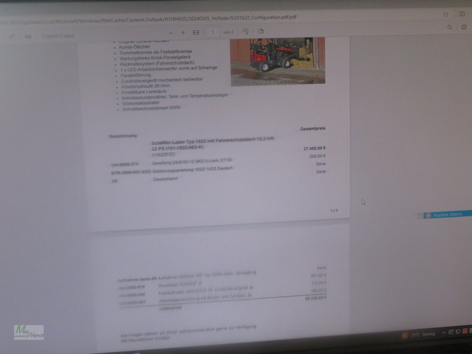 Hoflader typu Schäffer 1622, Gebrauchtmaschine v Markt Schwaben (Obrázek 3)