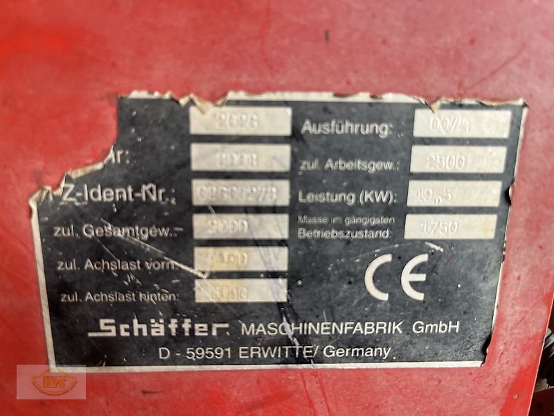 Hoflader tip Schäffer 2026, Gebrauchtmaschine in Waldkappel (Poză 10)
