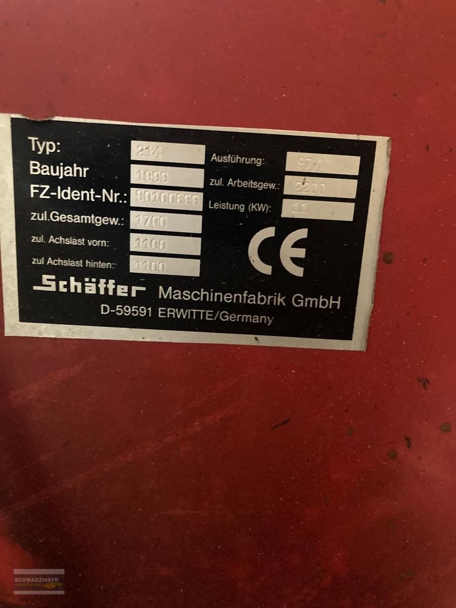 Hoflader of the type Schäffer 214, Gebrauchtmaschine in Aurolzmünster (Picture 8)