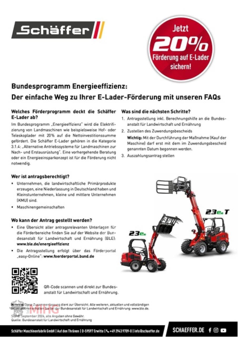 Hoflader типа Schäffer 23E MIT KABINE, Neumaschine в Dummerstorf OT Petschow (Фотография 2)