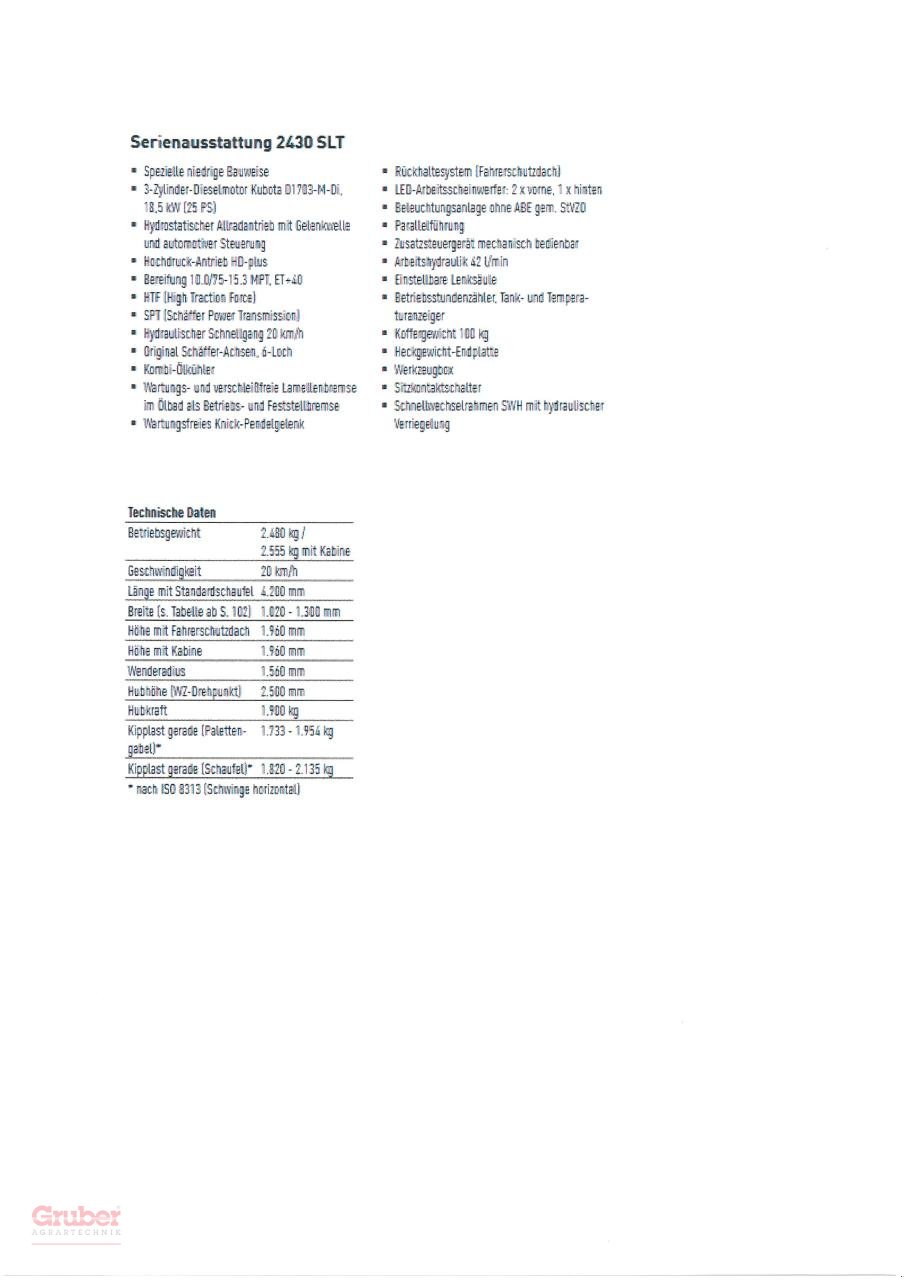 Hoflader типа Schäffer 2430 SLT, Neumaschine в Leipzig OT Engelsdorf (Фотография 7)