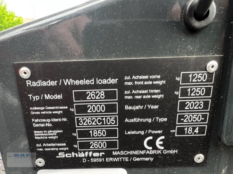 Hoflader typu Schäffer 2628, Gebrauchtmaschine v Sulzbach (Obrázek 10)