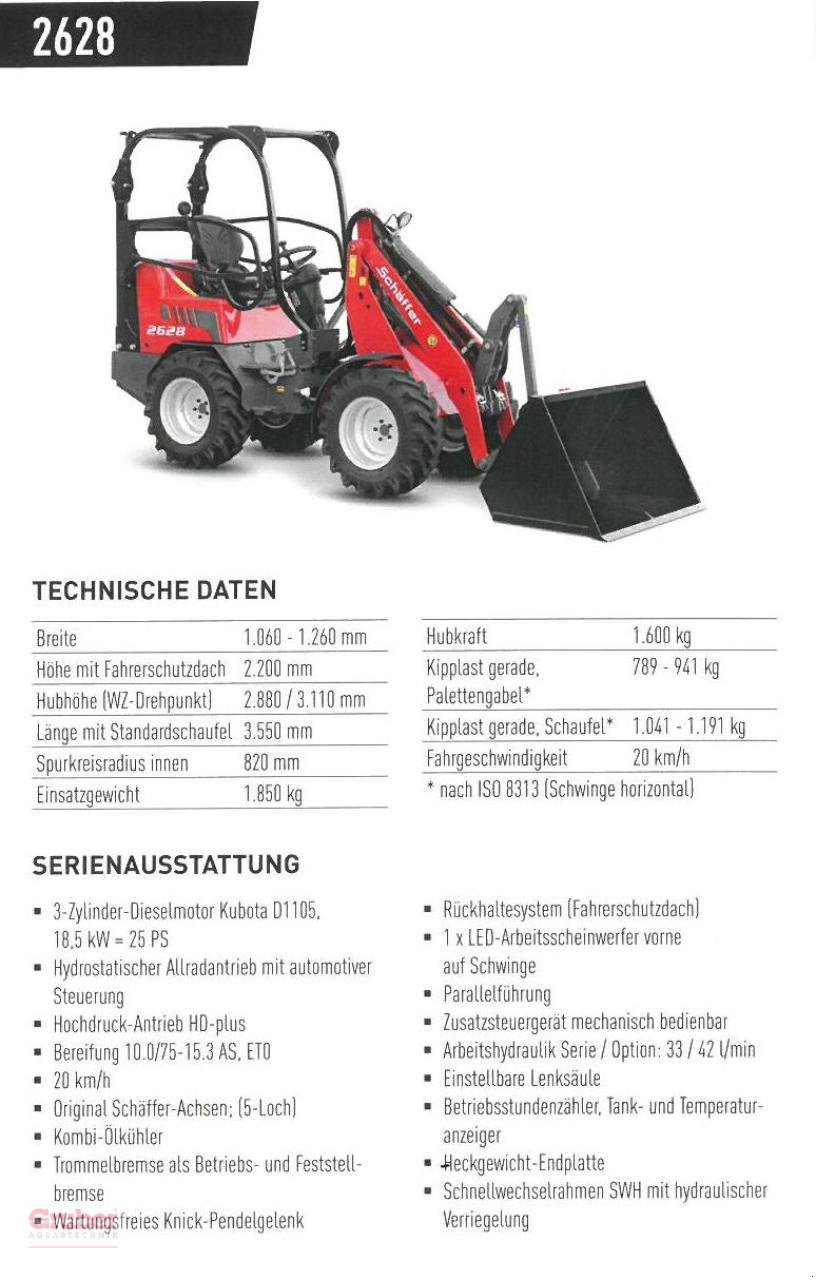 Hoflader des Typs Schäffer 2628, Neumaschine in Elsnig (Bild 5)