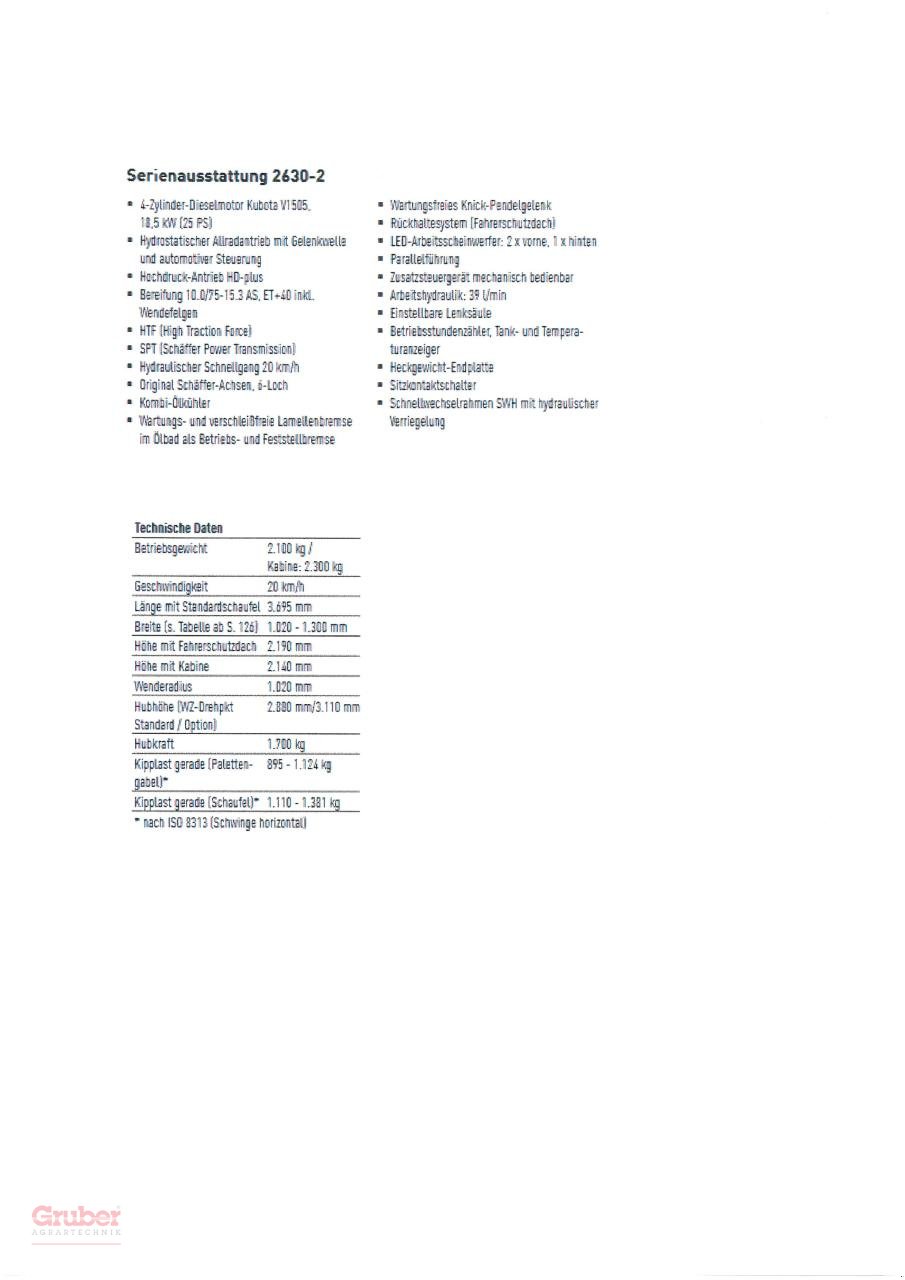 Hoflader του τύπου Schäffer 2630 FSD, Neumaschine σε Leipzig OT Engelsdorf (Φωτογραφία 7)