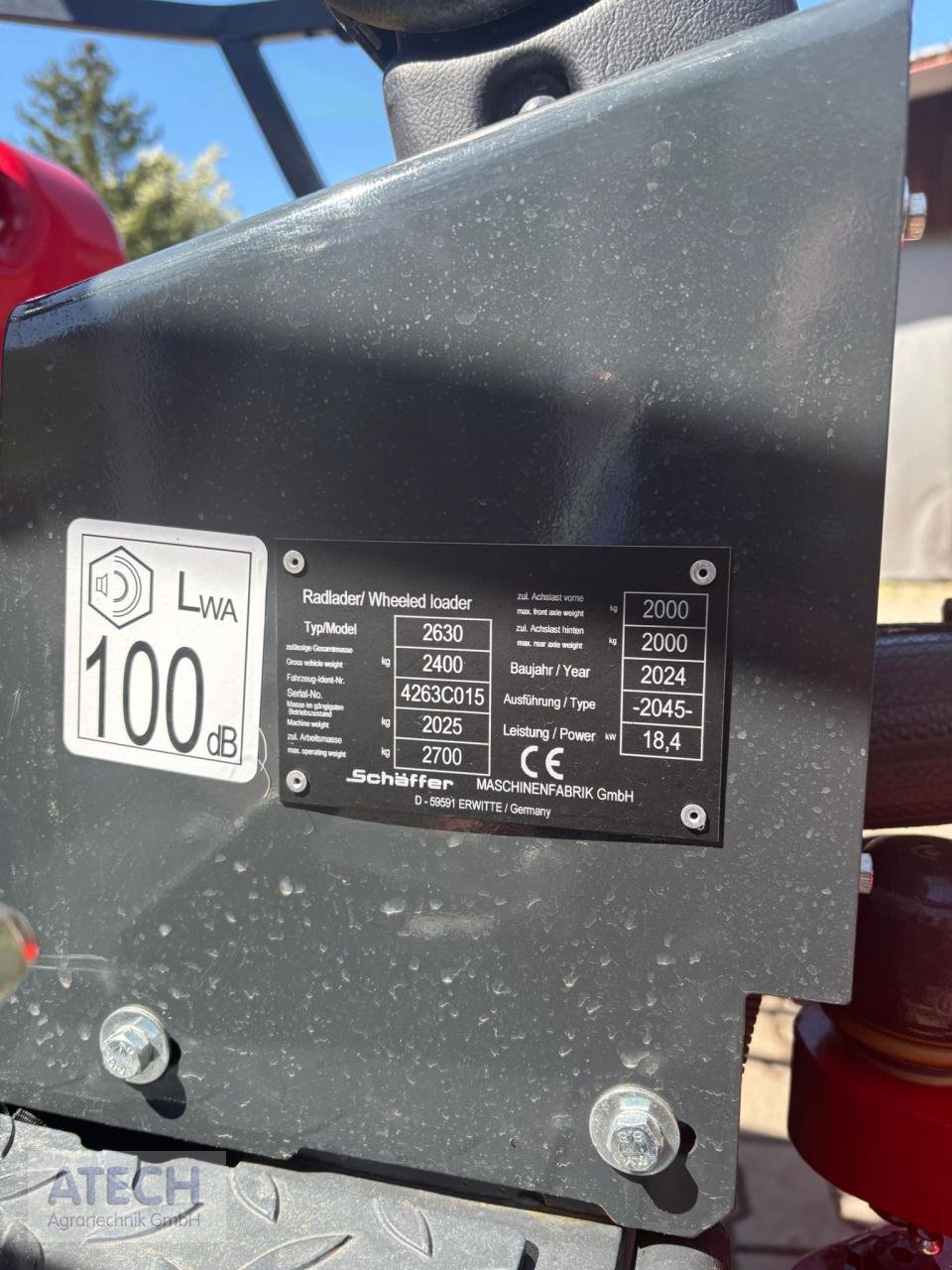 Hoflader от тип Schäffer 2630, Gebrauchtmaschine в Velburg (Снимка 9)