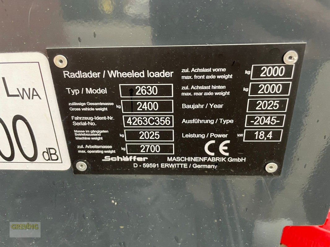 Hoflader za tip Schäffer 2630, Neumaschine u Nottuln (Slika 12)