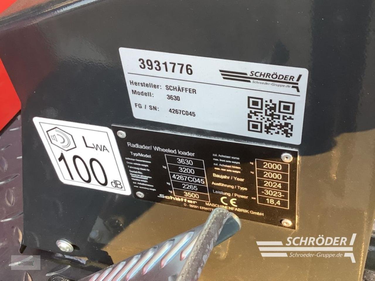 Hoflader des Typs Schäffer 3630, Neumaschine in Völkersen (Bild 6)