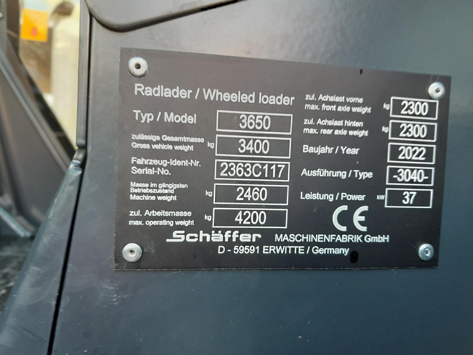 Hoflader of the type Schäffer 3650, Neumaschine in Frastanz (Picture 13)