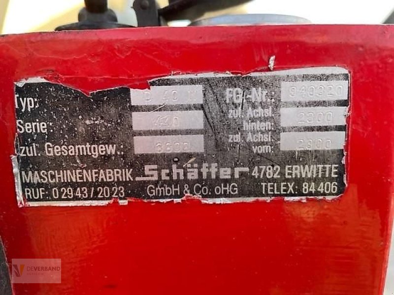 Hoflader typu Schäffer 440, Gebrauchtmaschine v Fischbach/Clervaux (Obrázek 7)