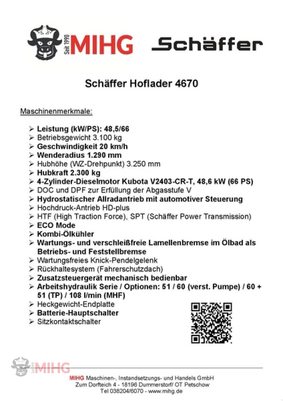 Hoflader des Typs Schäffer 4670, Neumaschine in Dummerstorf OT Petschow (Bild 3)