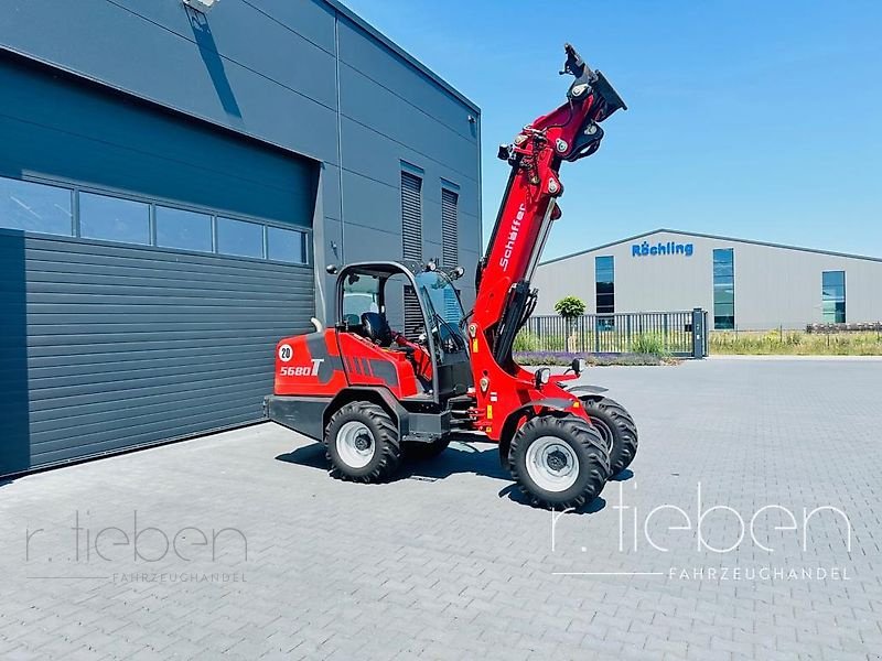 Hoflader Türe ait Schäffer 5680 T Teleskopradlader - Hoflader, Gebrauchtmaschine içinde Haren (resim 10)