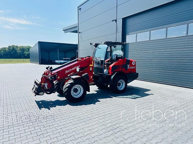 Hoflader Türe ait Schäffer 5680 T Teleskopradlader - Hoflader, Gebrauchtmaschine içinde Haren (resim 5)