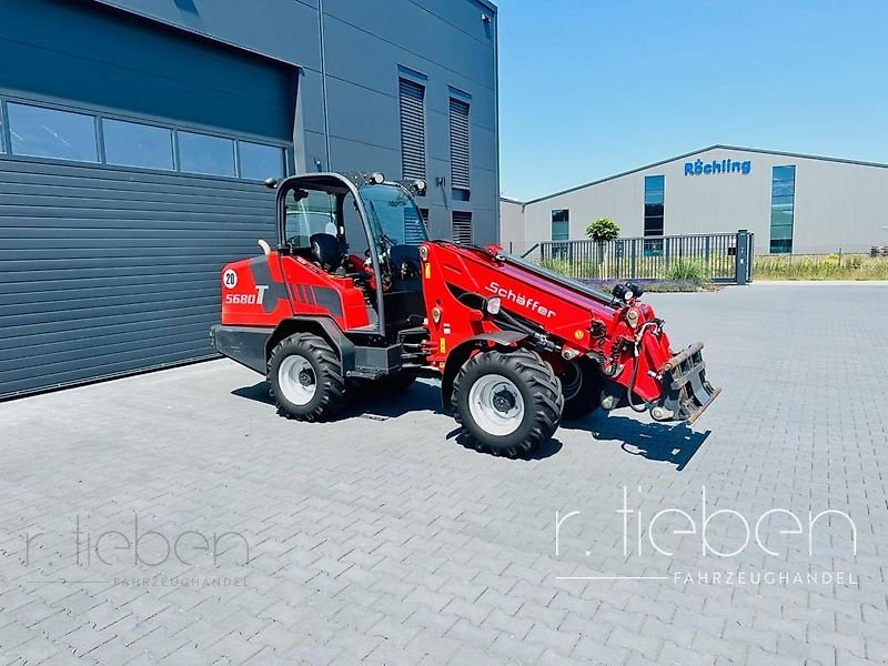 Hoflader Türe ait Schäffer 5680 T Teleskopradlader - Hoflader, Gebrauchtmaschine içinde Haren (resim 11)