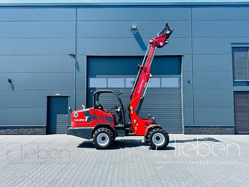 Hoflader Türe ait Schäffer 5680 T Teleskopradlader - Hoflader, Gebrauchtmaschine içinde Haren (resim 3)