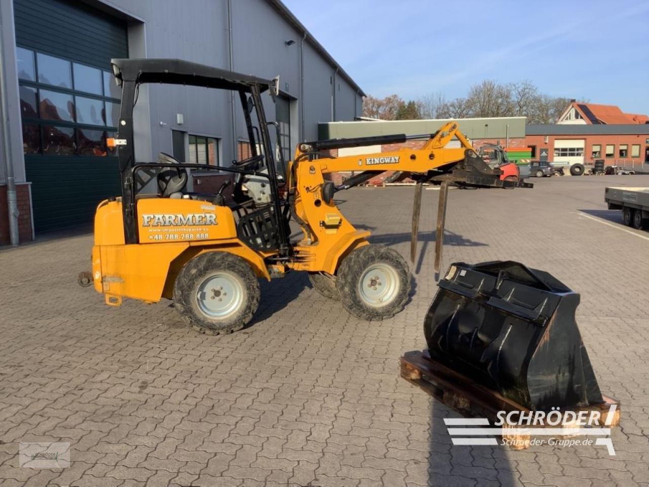 Hoflader a típus Sonstige KINGWAY HERKULES 180 + SCHAUFEL + PG, Gebrauchtmaschine ekkor: Völkersen (Kép 4)