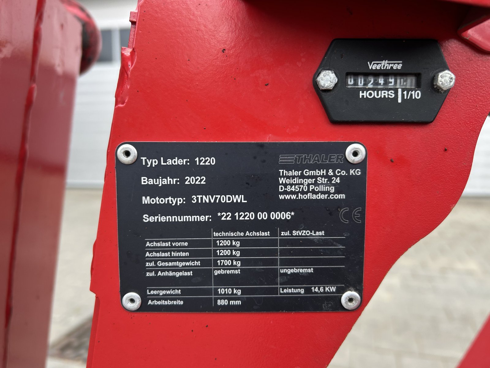 Hoflader tipa Thaler 1220, Gebrauchtmaschine u Rennertshofen (Slika 10)