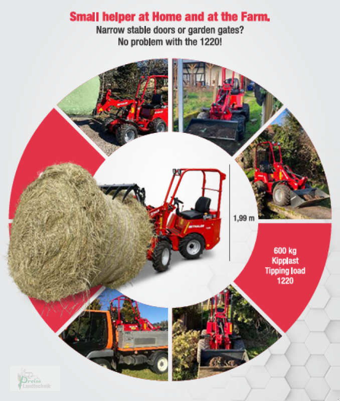 Hoflader del tipo Thaler 1220, Neumaschine In Bad Kötzting (Immagine 3)