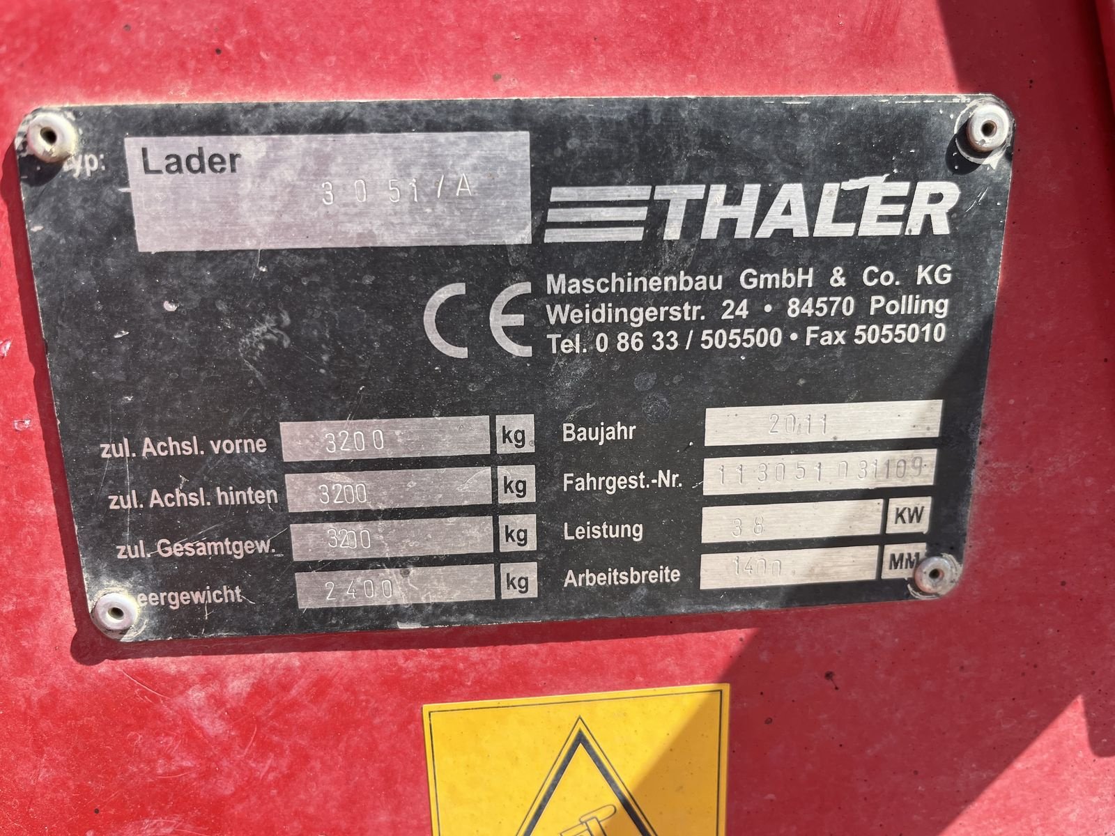 Hoflader tip Thaler 3051/A, Gebrauchtmaschine in Bad Leonfelden (Poză 7)