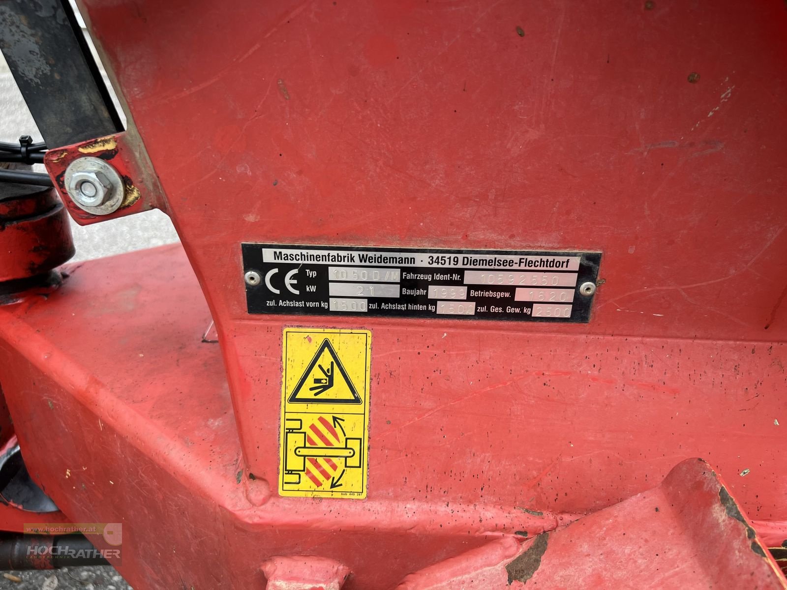 Hoflader Türe ait Weidemann  1050  D/M, Gebrauchtmaschine içinde Kronstorf (resim 13)