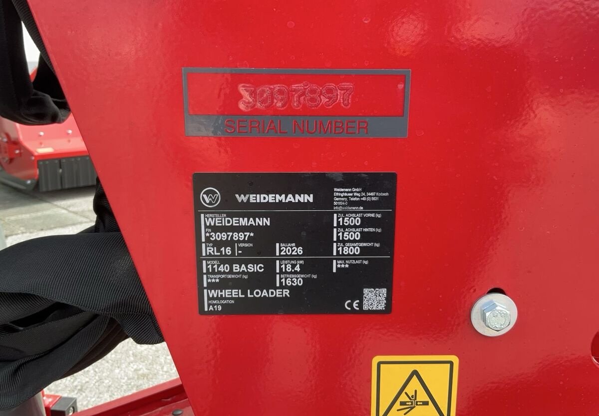 Hoflader del tipo Weidemann  1140 light, Neumaschine en Zwettl (Imagen 15)
