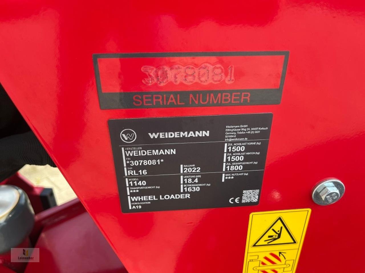 Hoflader typu Weidemann  1140, Gebrauchtmaschine v Neuhof - Dorfborn (Obrázek 7)