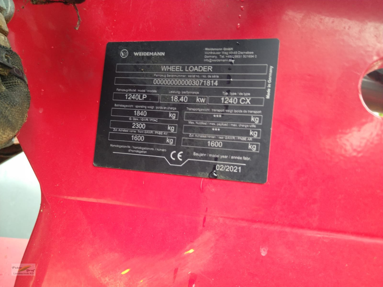 Hoflader typu Weidemann  1240 LP, Gebrauchtmaschine v Pegnitz-Bronn (Obrázok 15)
